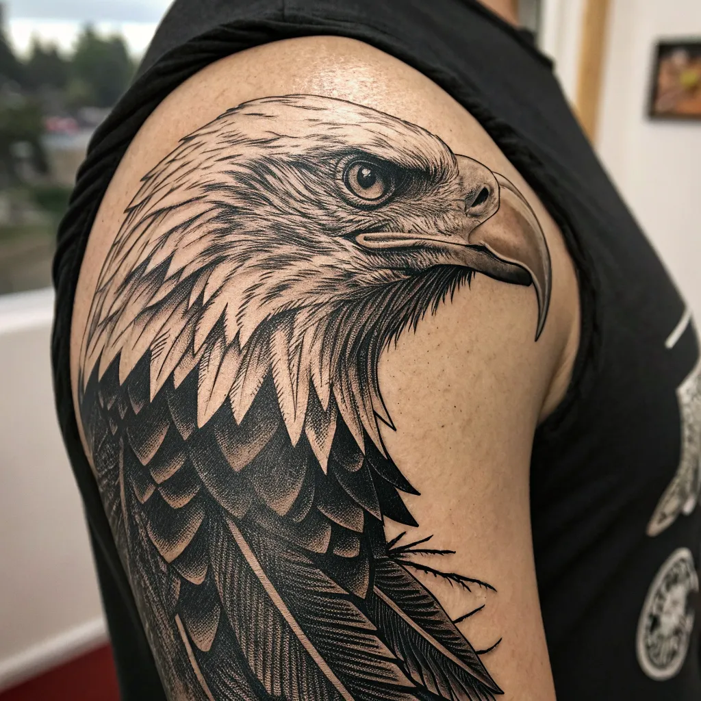 Intricate blackwork tattoo design